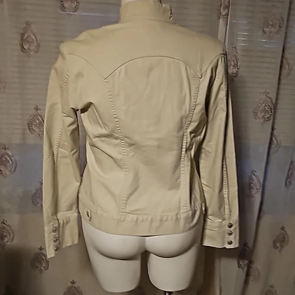 GAP Vintage Beige Jacket Woman's Size XL - Picture 7 of 12